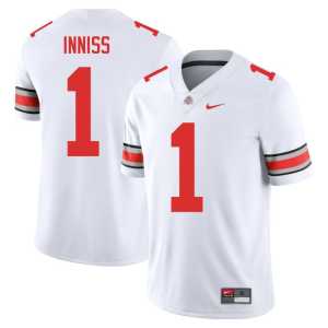 Brandon Inniss The Ohio State College Football 2025 #1 White Men's Jersey 955205-739 - Image 1