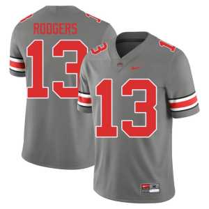 Bryson Rodgers #13 College Football Mens Grey Replica Ohio State Jersey 520940-403 - Image 1