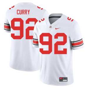 Caden Curry Men College Football Ohio State Buckeyes Alumni White #92 Jersey 763425-726 - Image 1