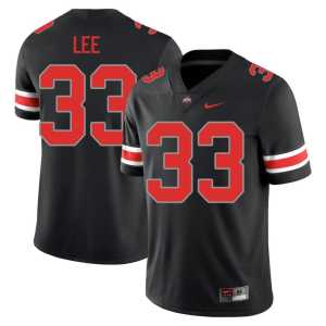 Eli Lee #33 2025 College Football Men's Blackout OSU Buckeyes Jerseys 295842-708 - Image 1