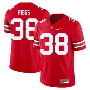 Eli Riggs #38 Scarlet The Buckeyes Mens University College Football Jerseys 589218-755 - Image 1