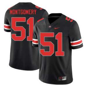 Luke Montgomery Stitched OSU Blackout Mens #51 College Football Jerseys 432368-717 - Image 1