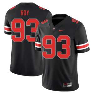 Maxwell Roy Men's College Football The Buckeyes #93 Limited Blackout Jerseys 706544-847 - Image 1