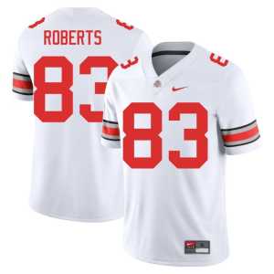 Nate Roberts #83 Ohio State White College Football 2025 Men Jersey 572250-705 - Image 1
