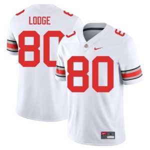 Shawn Lodge College Football White #80 Alumni The Buckeyes Mens Jersey 174387-245 - Image 1