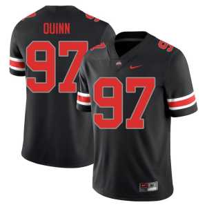Dre Quinn Game #97 College Football Blackout Men's The Buckeyes Jersey 153098-282 - Image 1