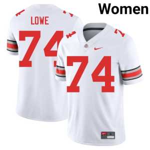 Carter Lowe College Football White OSU #74 Womens Embroidery Jerseys 454802-420 - Image 1