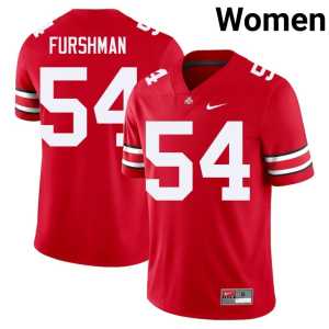 Dylan Furshman Go Bucks Scarlet Alumni Women's #54 College Football Jerseys 920035-708 - Image 1