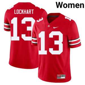 Miles Lockhart #13 Scarlet Women's OSU Buckeyes College Football Player Jerseys 221434-915 - Image 1