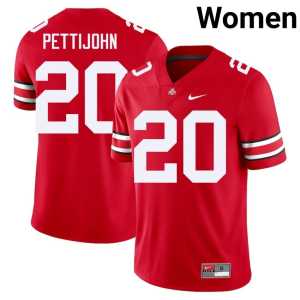 Riley Pettijohn #20 Ohio State College Football Women NCAA Scarlet Jerseys 635474-913 - Image 1