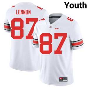 Brody Lennon White College Football The Ohio State Youth Game #87 Jerseys 452703-916 - Image 1
