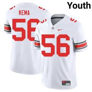 Isaiah Kema Youth #56 Ohio State Game White College Football Jerseys 435934-907 - Image 1