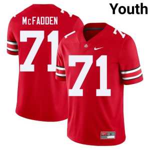 Jayvon McFadden High School Scarlet OSU #71 Youth College Football Jersey 948372-439 - Image 1
