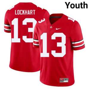 Miles Lockhart #13 College Football Youth Ohio State Scarlet Official Jersey 651309-404 - Image 1