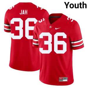 Omar Jah College Football #36 Alumni Youth The Buckeyes Scarlet Jersey 808718-315 - Image 1