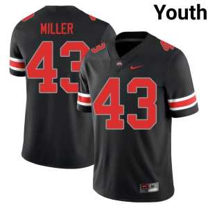 Amar'e Miller Youth Go Bucks #43 Blackout College Football Stitched Jerseys 740379-154 - Image 1