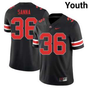 CJ Sanna Blackout #36 Ohio State Buckeyes College Football High School Youth Jerseys 241204-373 - Image 1