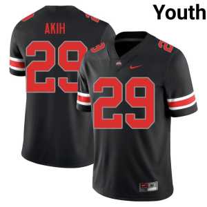 Favour Akih Blackout College Football Youth Ohio State #29 Replica Jersey 965055-828 - Image 1