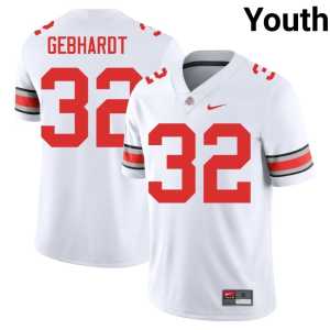 Kaden Gebhardt OSU #32 Youth White College Football Stitched Jersey 405959-104 - Image 1